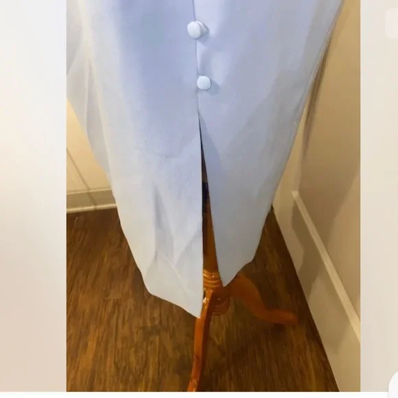 Lavish Alice one shoulder orgami blue dress All sizes bridesmaids dresses - Picture 4 of 5